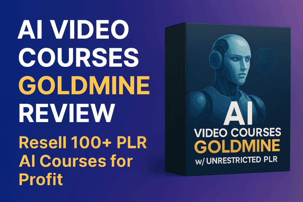 AI Video Courses Goldmine Review (2025) | PLR Courses to Sell, Teach, or Rebrand with AI