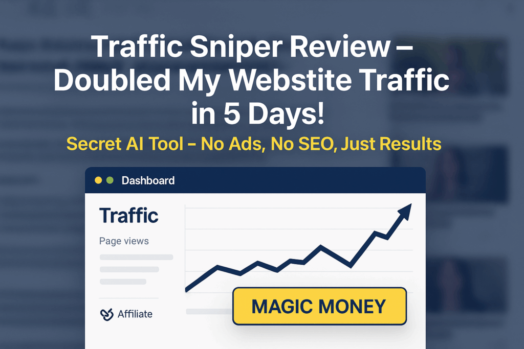 Traffic Snipper Review – How I Doubled Website Traffic in 5 Days Using This Secret AI Tool (No Guesswork!)