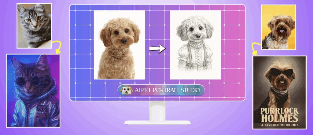 🐾 AI Pet Portrait Studio Review – Turn Pet Photos Into Stunning Portraits Instantly!