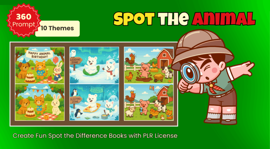 🧠 Spot the Animal: Starter Pack Review (2025) | The Smartest Way to Create “Spot the Difference” Puzzles with AI