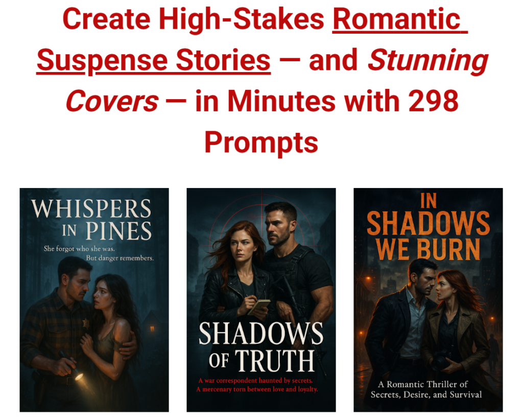 298 Romantic Suspense Prompts Review: Create Addictive Stories & Covers with ChatGPT