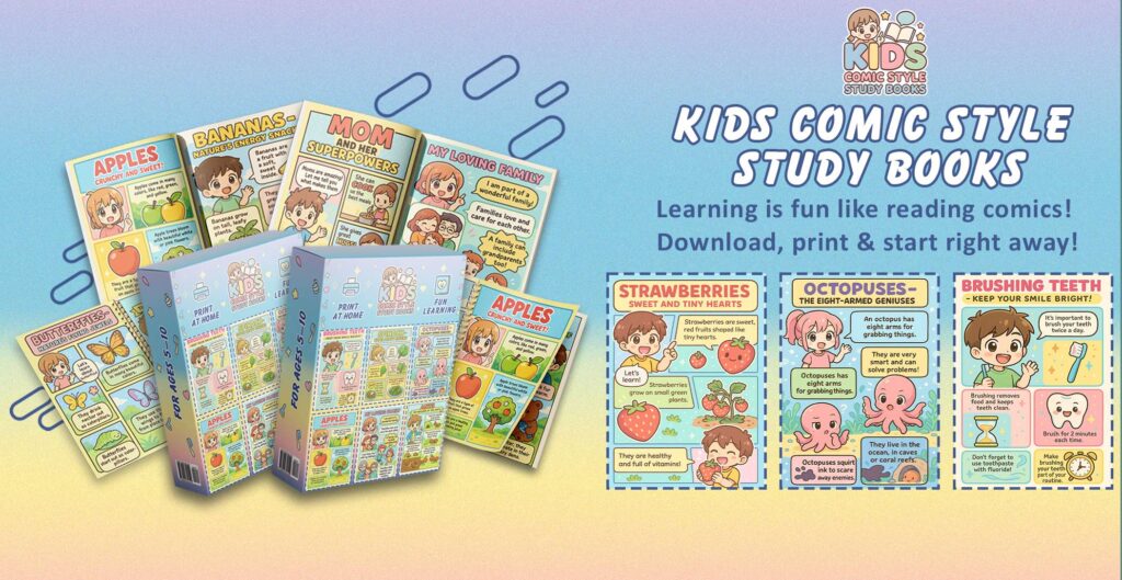Kids Comic Style Study Books (PLR) – Full Review (2025)