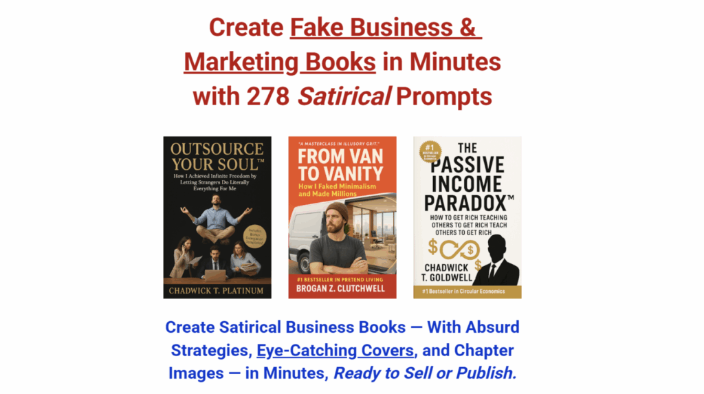 329 Prompts for Fake Business & Marketing Books Review – Create Unlimited PLR Ebooks in Minutes