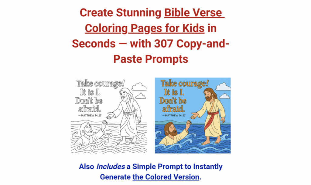 ✨ 307 Prompts for Bible Verse Coloring Books Review — Create Beautiful, Faith-Inspired Coloring Books with Ease
